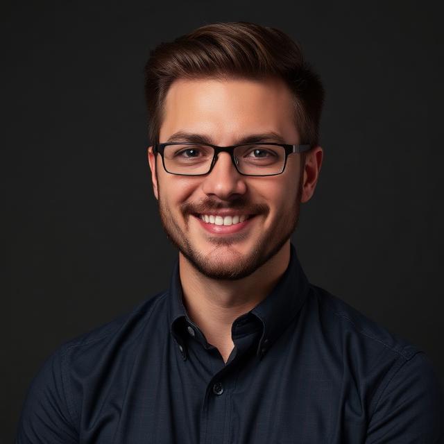 Tech professional showcasing modern business solutions